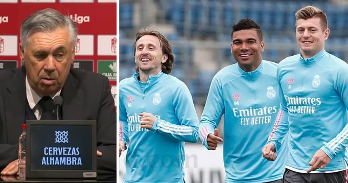 Real Madrid : Ancelotti « ce sont les 3 meilleurs milieux de terrain au monde »