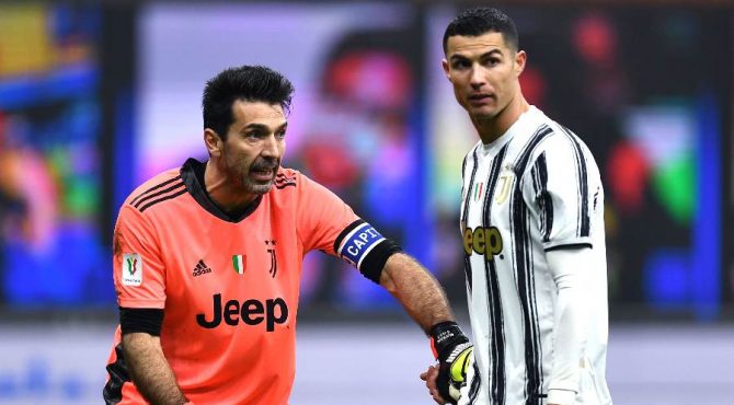 Buffon et Ronaldo 2 670x370 1