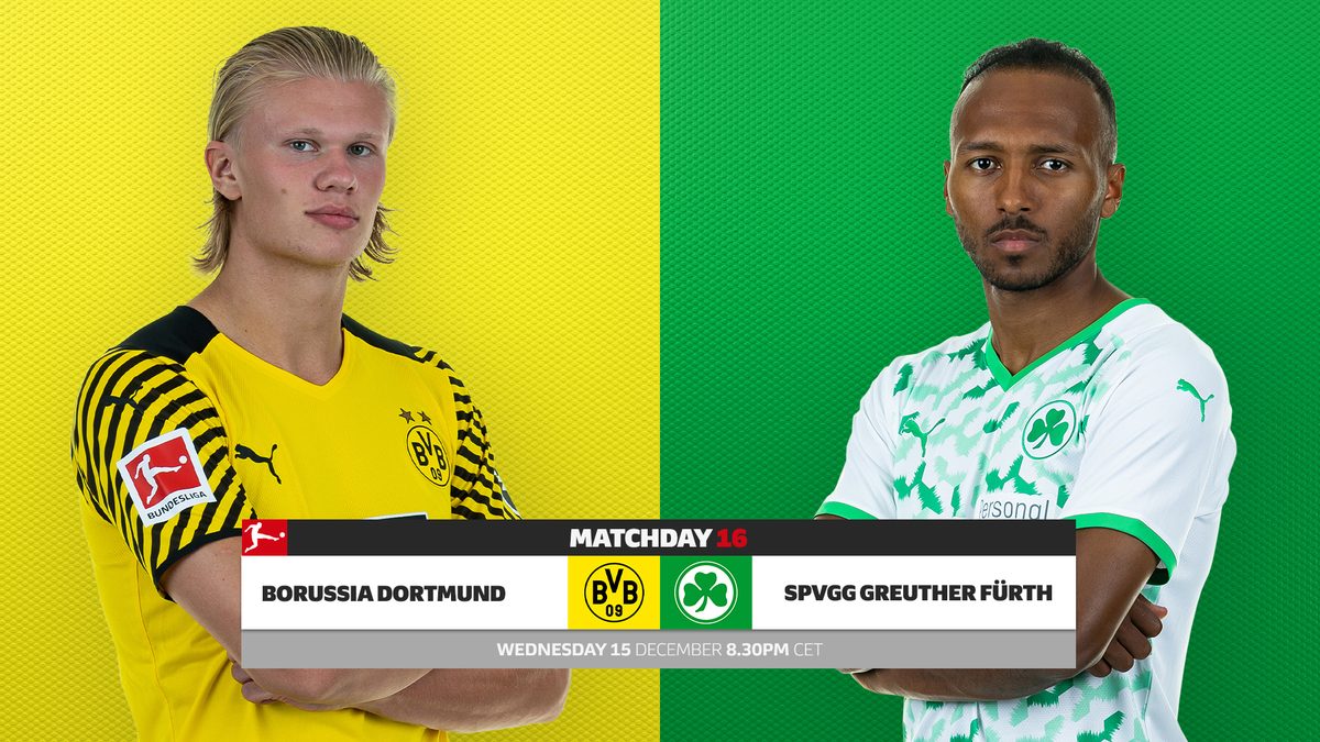 Erling Haaland titulaire, les compos officielles de Dortmund vs Gruther Furth
