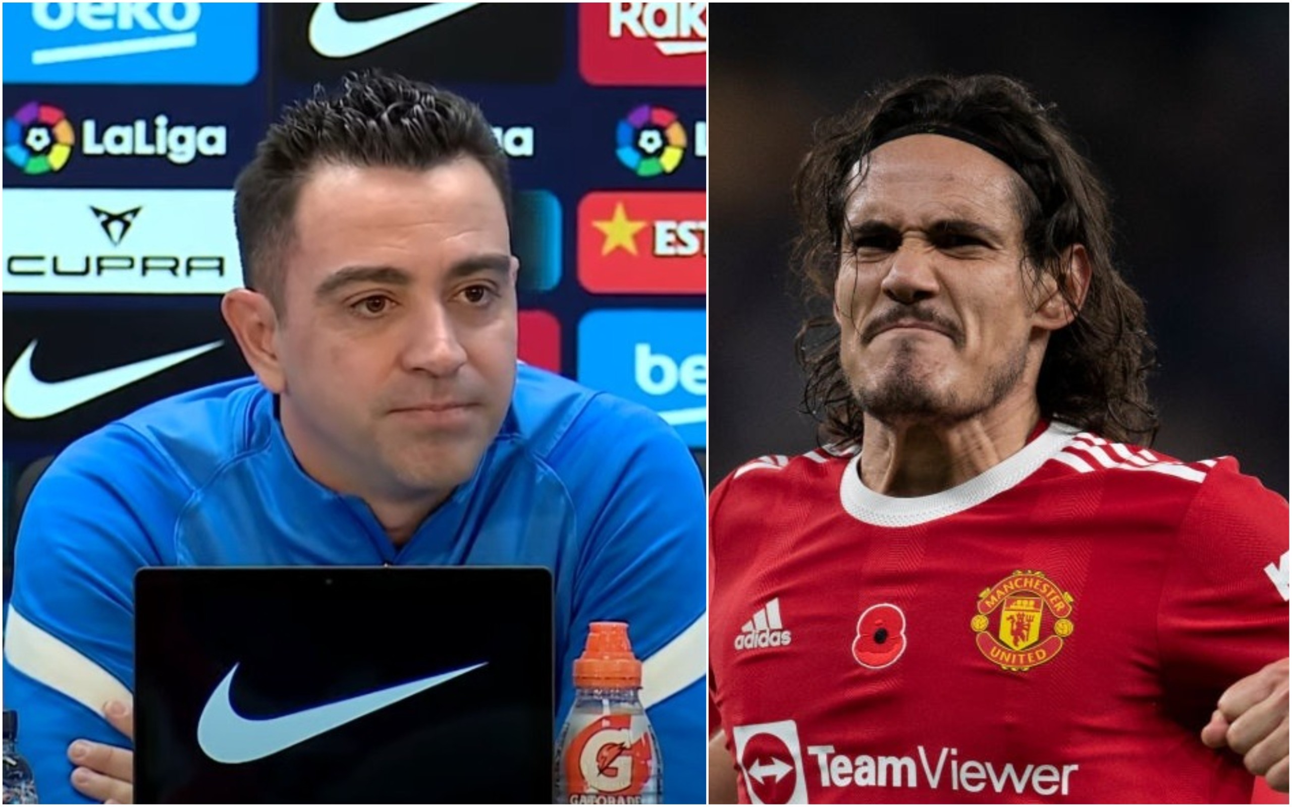 Xavi and Edinson Cavani ec0a