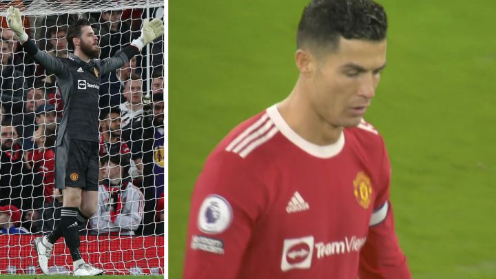 David De Gea furieux contre Cristiano Ronaldo lors de MU – Wolves, la raison (Vidéo)