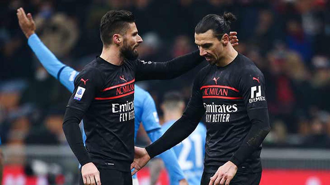 Milan – Roma : Les compos officielles avec Giroud et Abraham, Ibrahimovic sur le banc