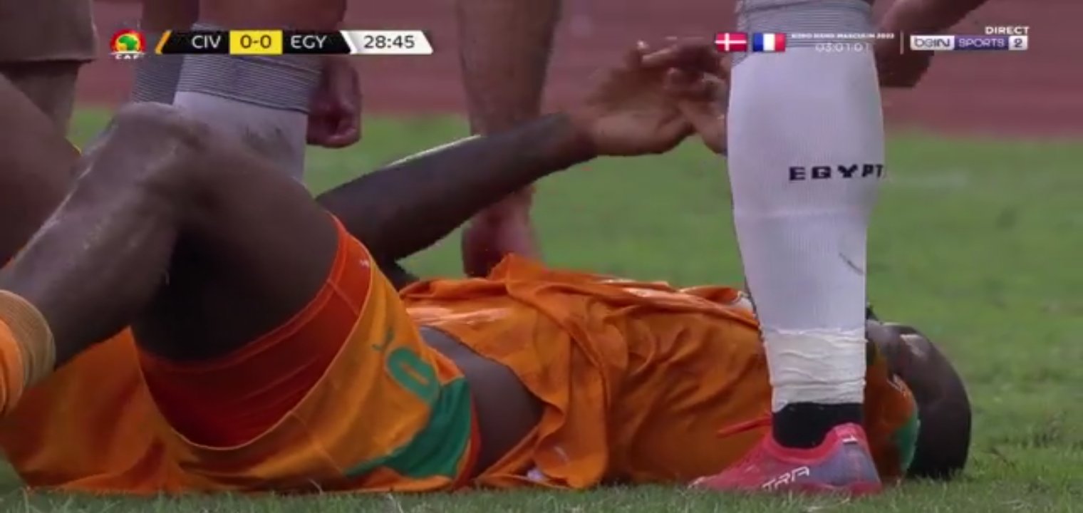 Terrible nouvelle pour la Côte d’Ivoire, Kessié sort sur blessure contre l’Egypte