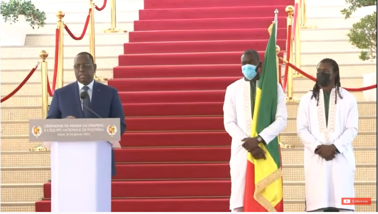 Macky Sall (président du Sénégal) aux Lions : « On veut la Coupe de la CAN 2021 »
