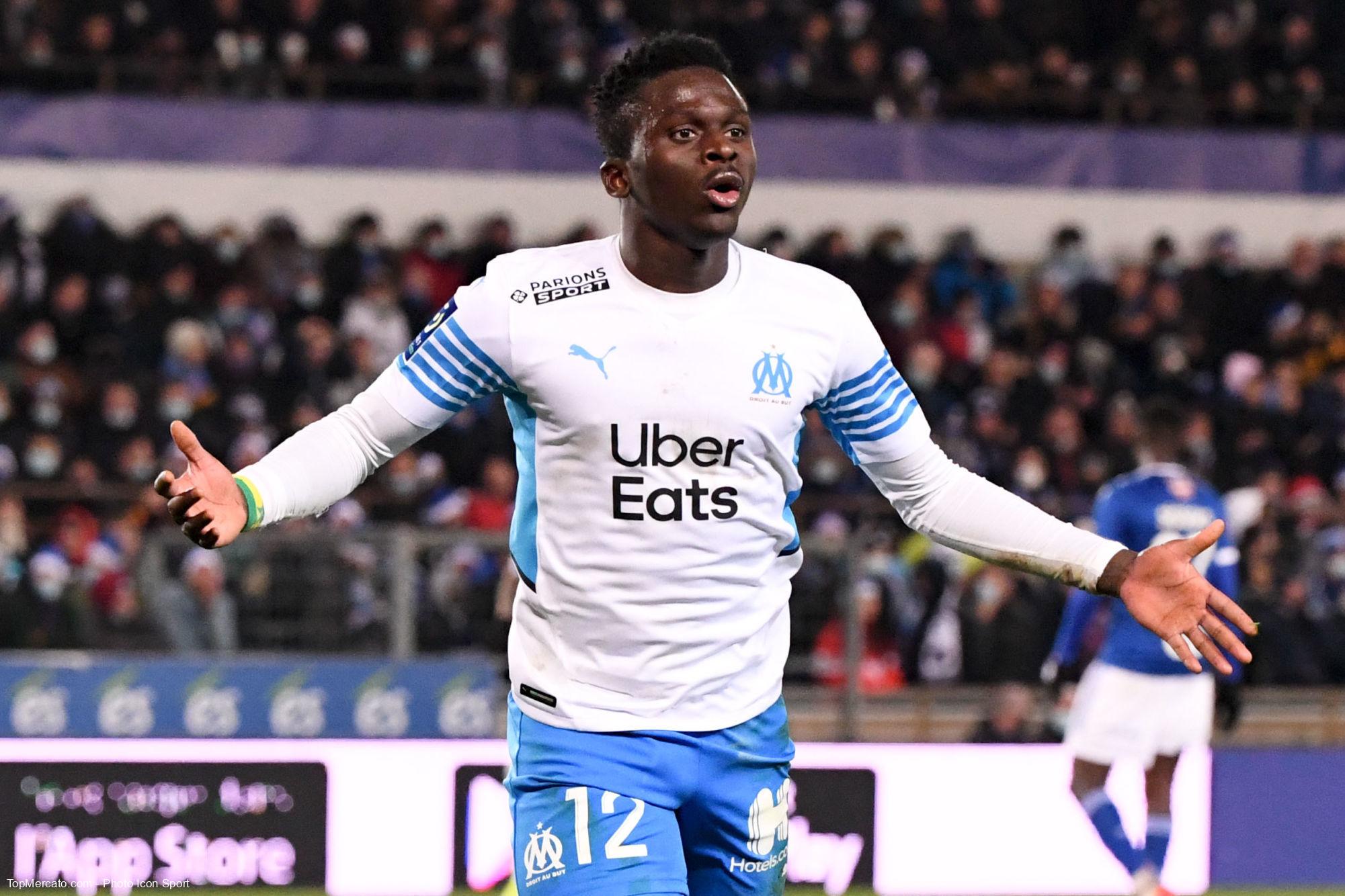 Bamba Dieng match RCSA Strasbourg OM Olympique de Marseille