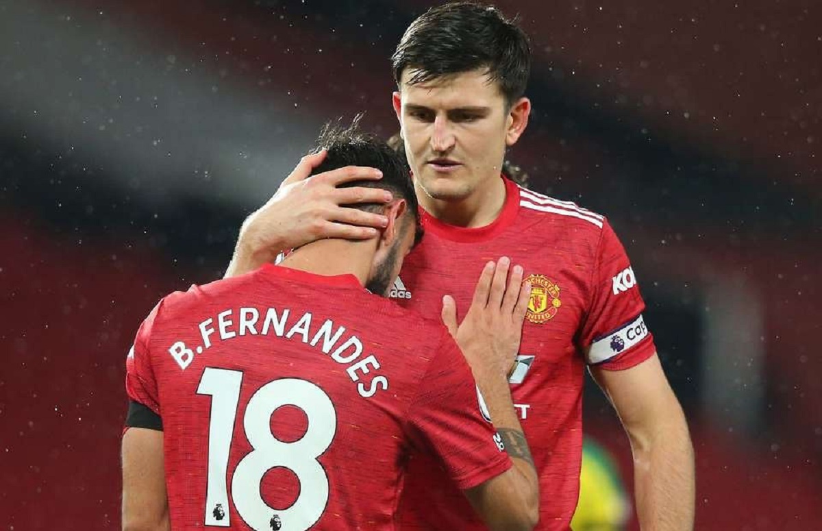 Harry Maguire Manchester United Bruno Fernandes