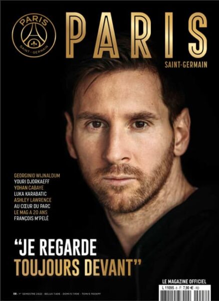 Lionel Messi a la une du magazine du PSG 1237994