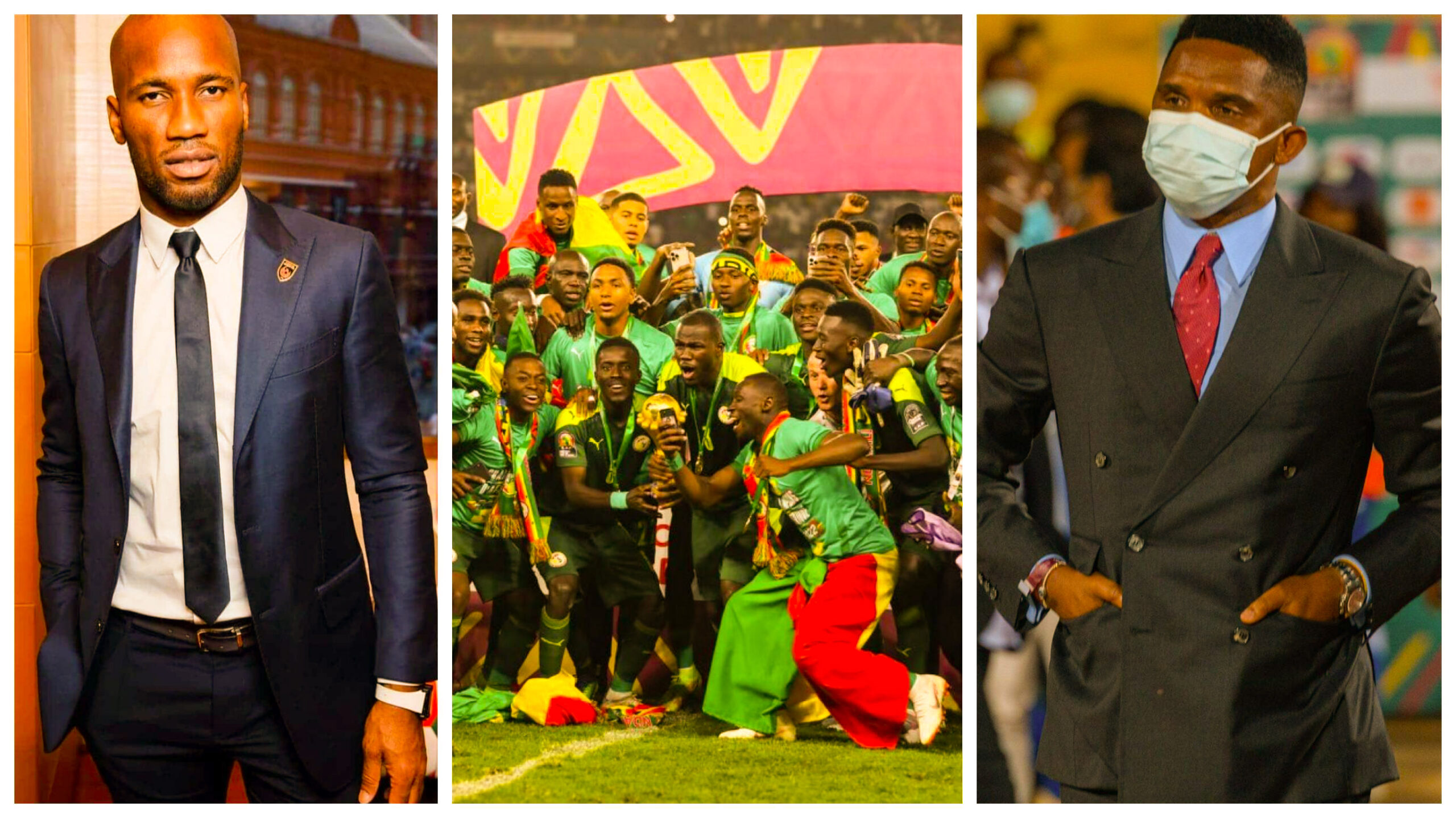 CAN 2021 : Samuel Eto’o et Didier Drogba réagissent après le sacre du Sénégal