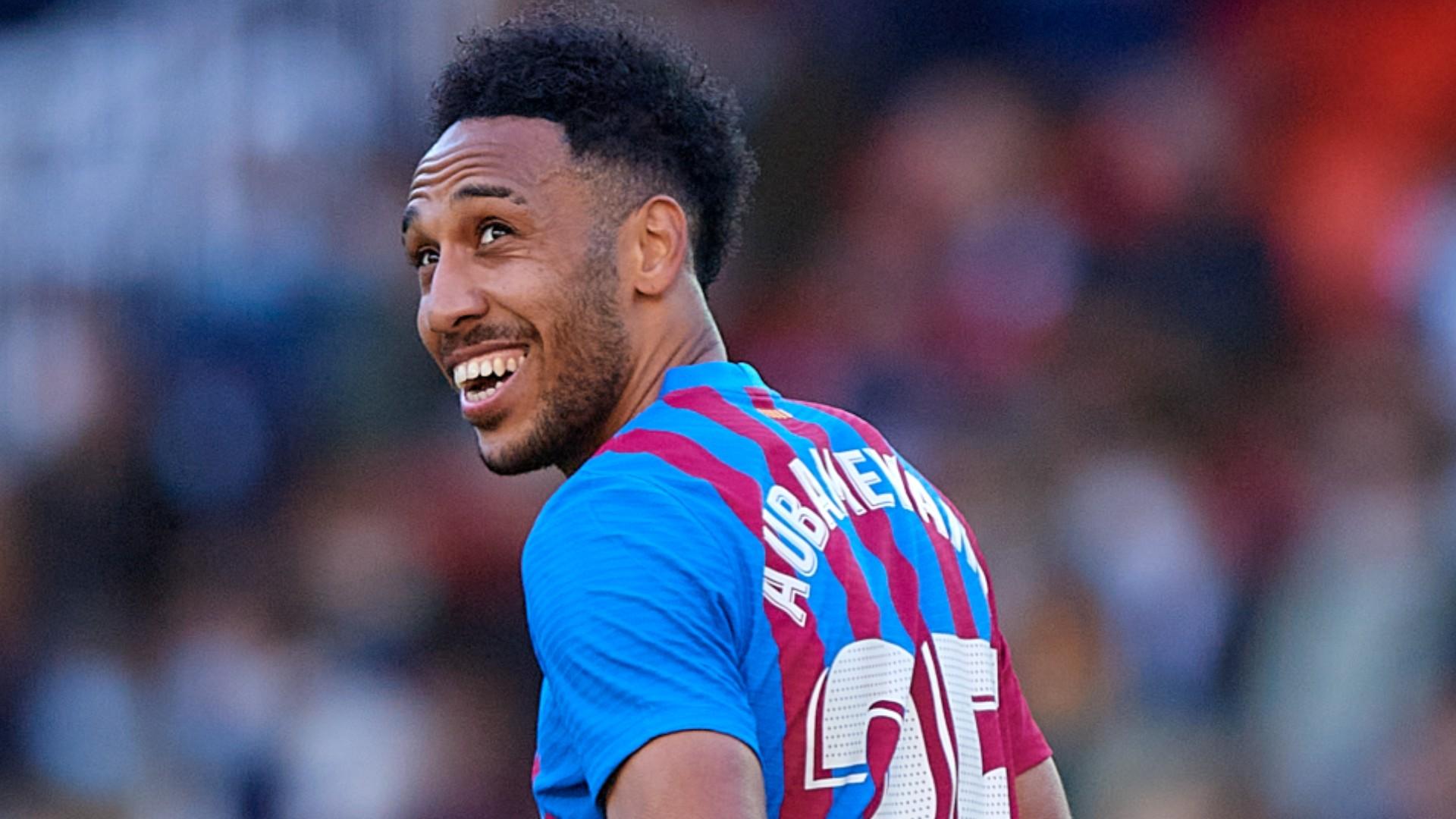 Pierre Emerick Aubameyang Barcelona 022022