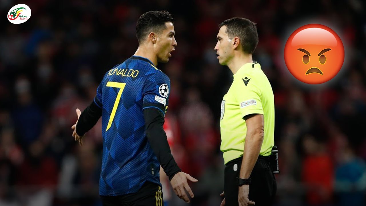 La colère noire de Ronaldo lors de Manchester United vs Atlético Madrid !