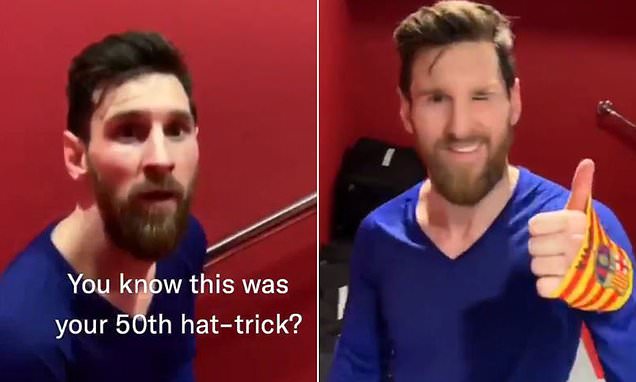 La réaction de Messi dans le tunnel après avoir inscrit le 50e triplé de sa carrière redevient virale
