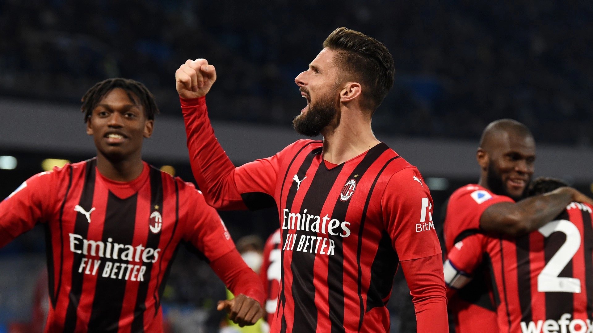 Ac Milan: la vilaine blessure de Olivier Giroud sur un tacle de Kalidou Koulibaly (photos)