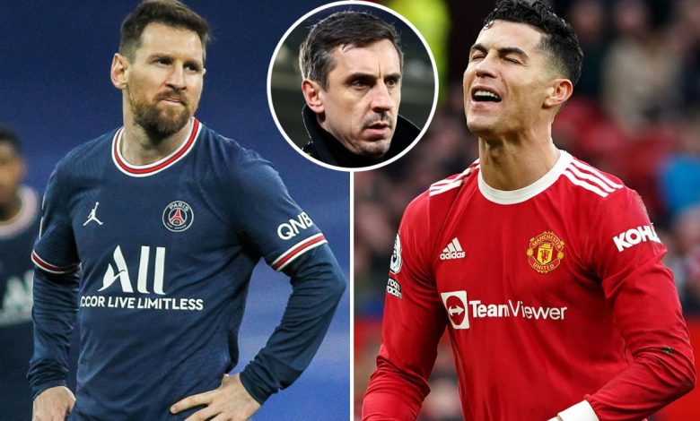 Gary Neville estime que Ronaldo et Messi ne sont « plus les meilleurs joueurs du monde »