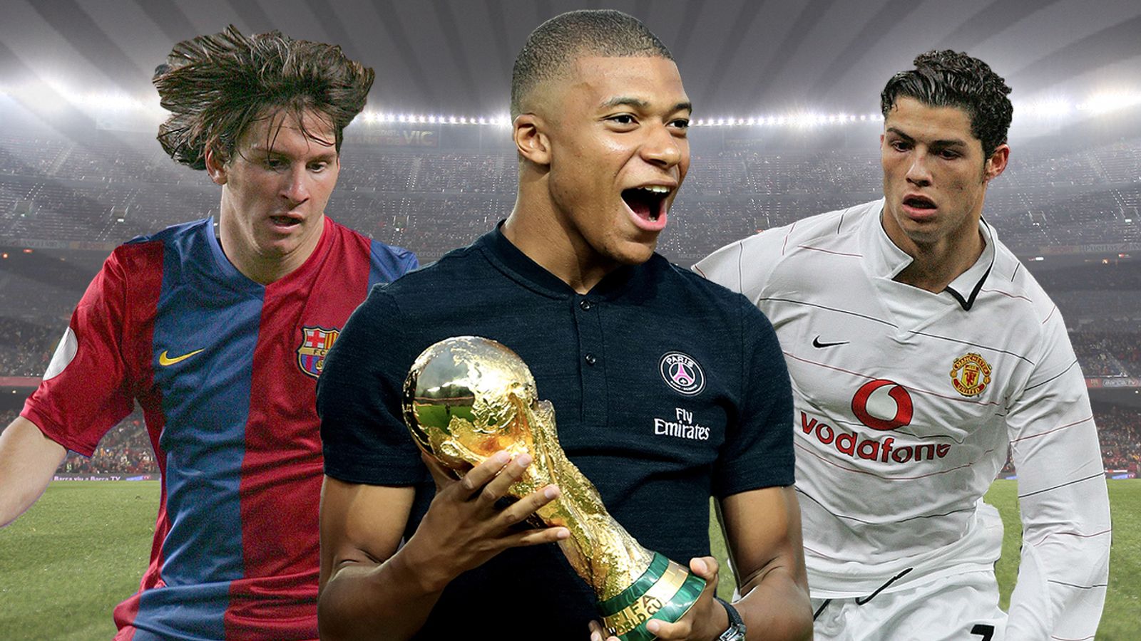 Messi 9e, Mbappé 4e, les meilleurs buteurs au monde  à l’âge de 21 ans