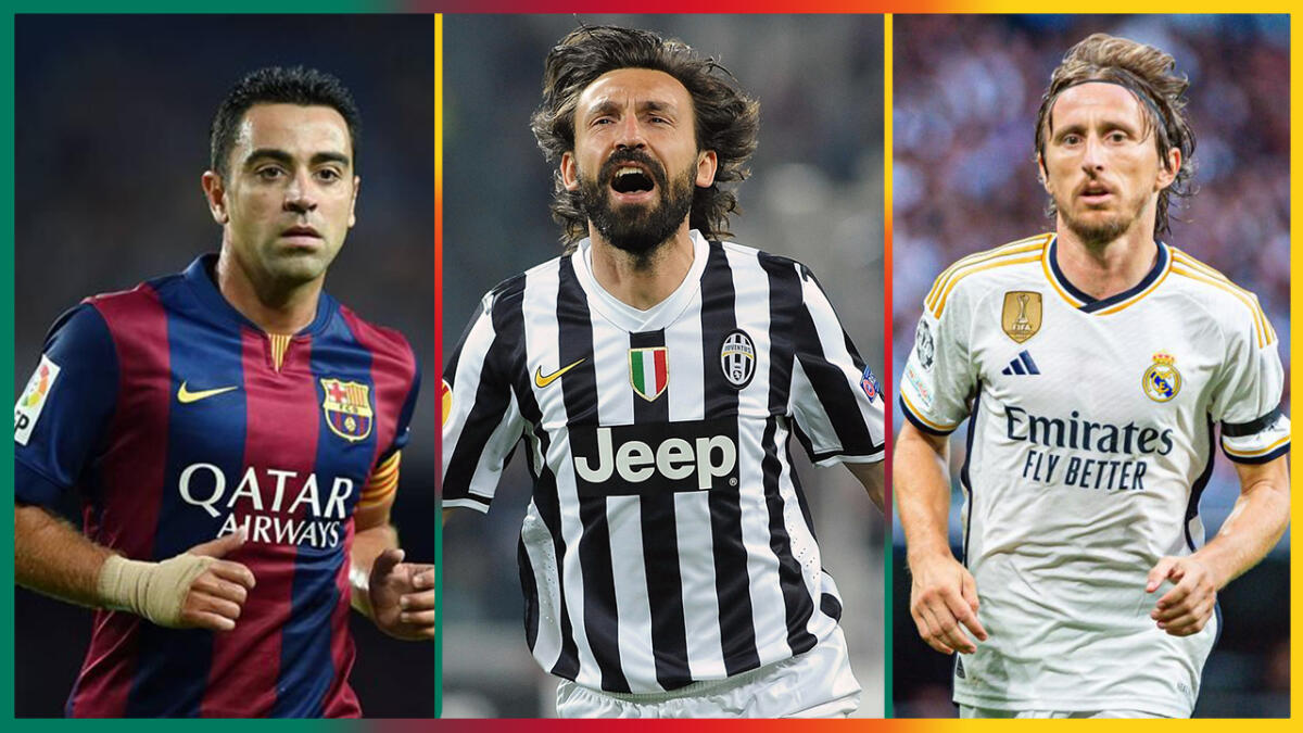 Modric 8e, Pirlo 5e, Xavi 3e… les 10 meilleurs milieux de terrain de tous les temps