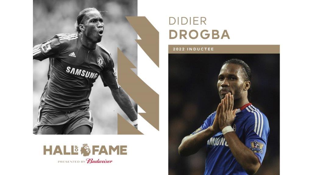 Drogba devient le premier africain à intégrer le Hall of Fame de la Premier League