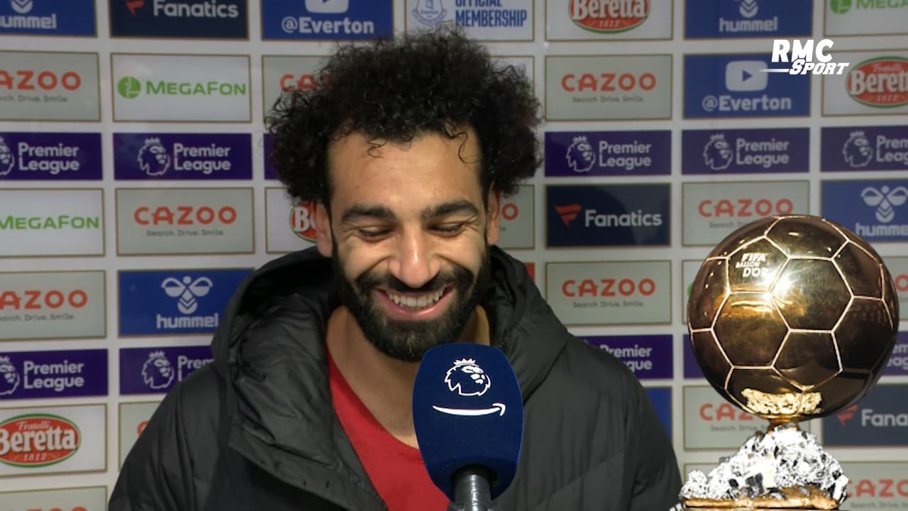 Liverpool Salah eclate de rire apres une question sur son classement au Ballon d or 1179922