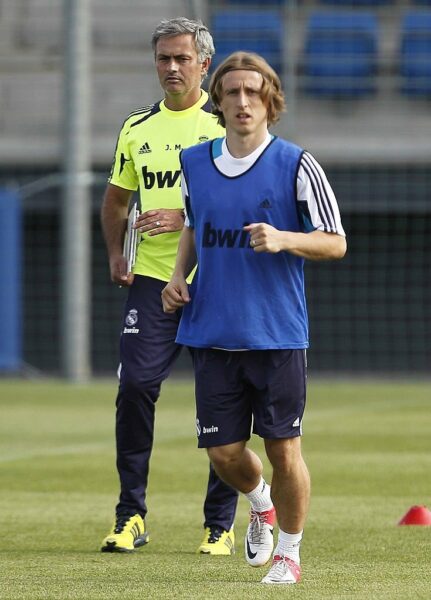 José Mourinho et Luka Modric 
