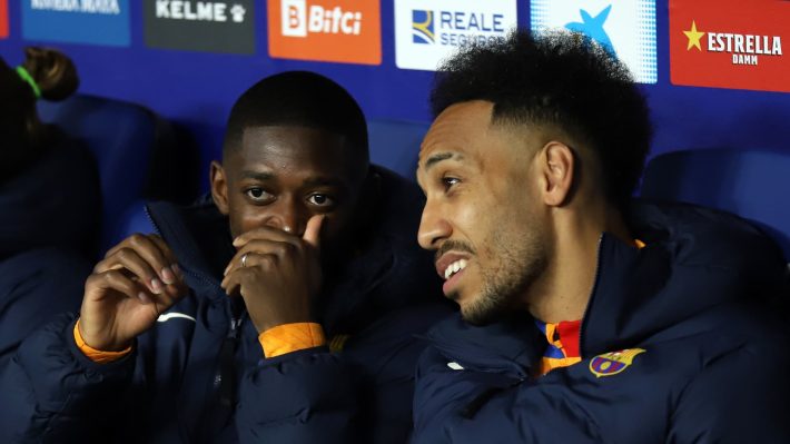 Aubameyang évoque encore le cas Ousmane Dembélé au FC Barcelone