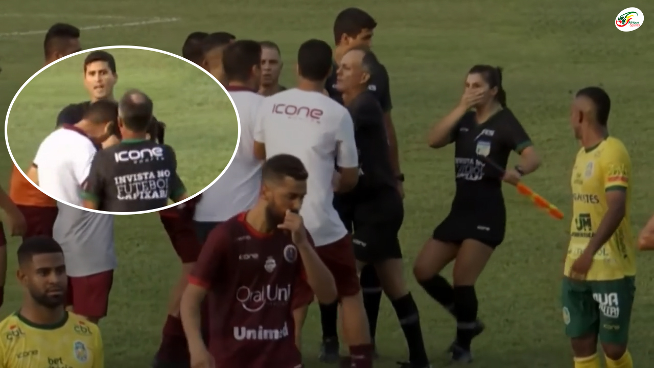 Cette arbitre assistante victime d’un coup de tête d’un entraîneur dans le championnat brésilien !