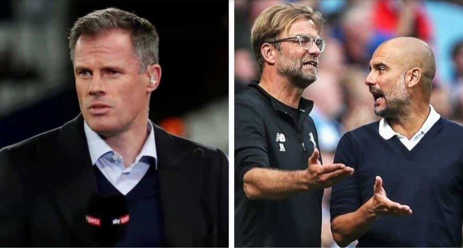 Jamie Carragher fait une prédiction audacieuse sur la course au titre de Liverpool et Manchester City en Premier League.