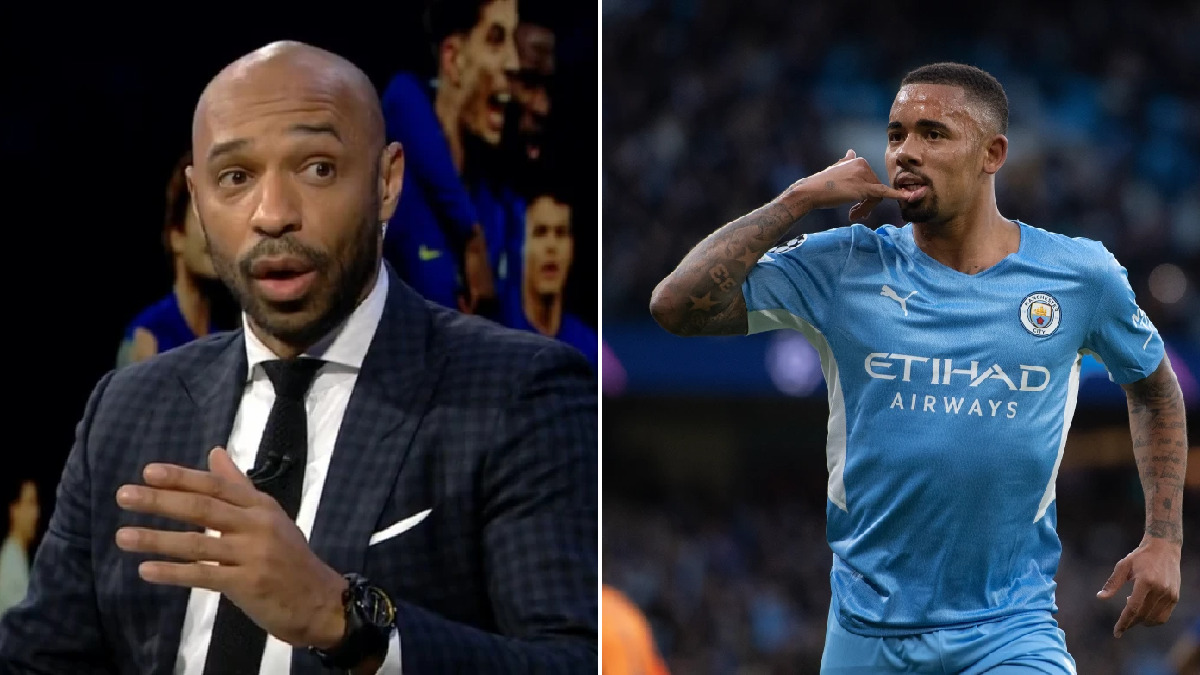 thierry henry gives verdict on man city star gabriel jesus amid arsenal links