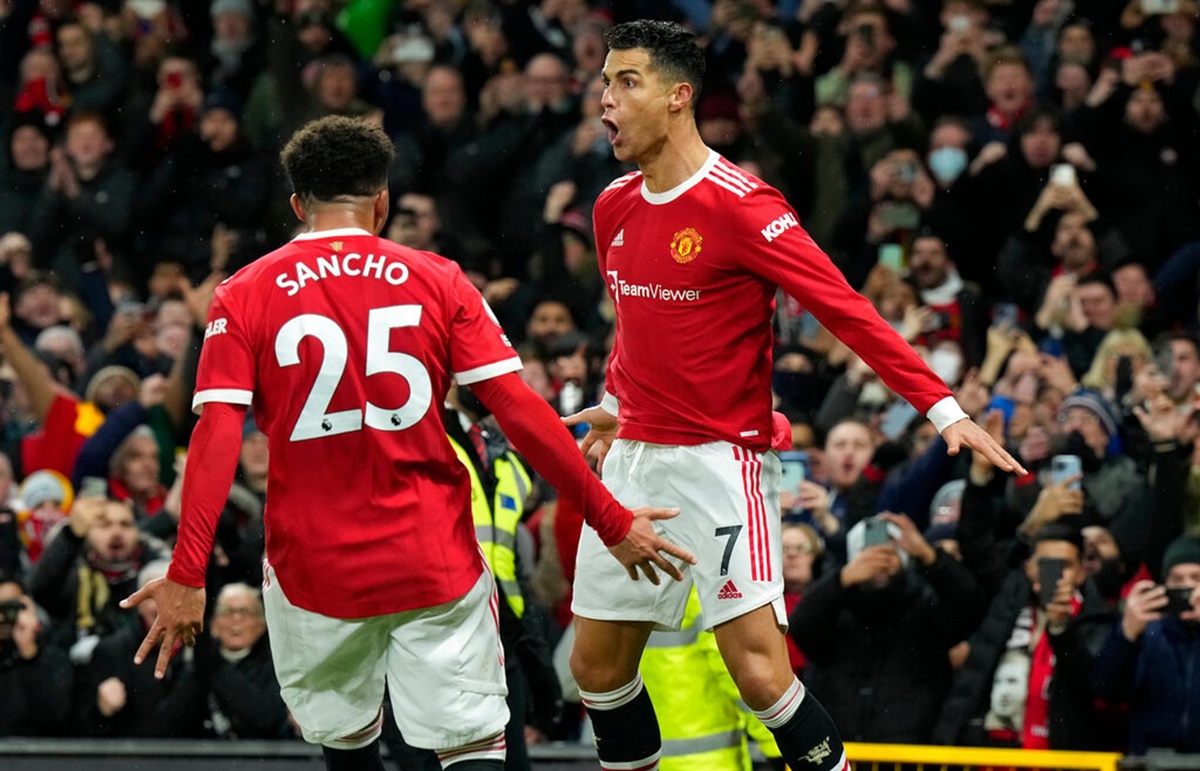 Cristiano Ronaldo and Jadon Sancho