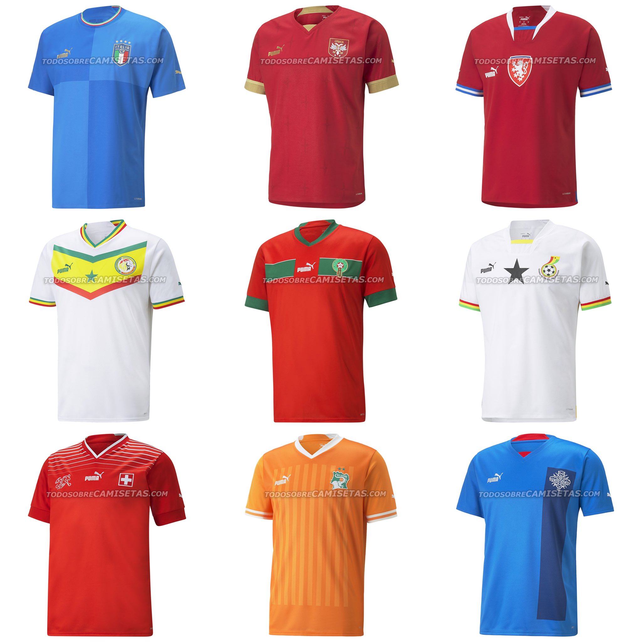 Le maillot du Sénégal, Maroc et Ghana pour la Coupe du monde (Photos)