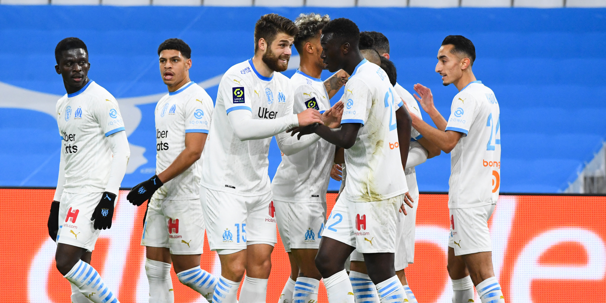 L OM remporte contre Nice sa premiere victoire en Ligue 1 depuis un mois et demi