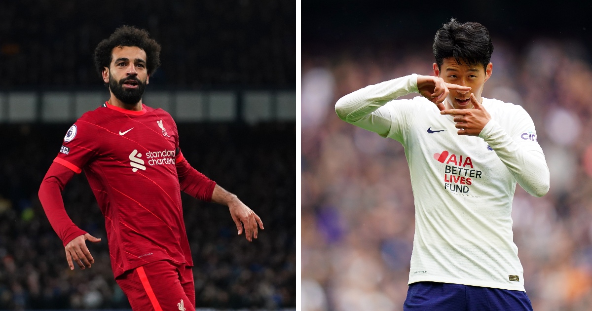 Son Heung min Mohamed Salah Tottenham Liverpool