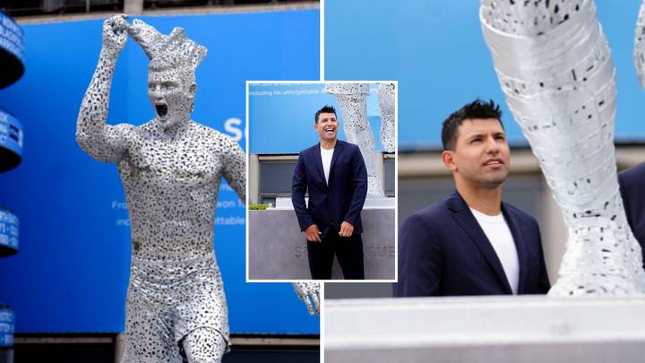 Man City dévoile une nouvelle statue de Sergio Aguero