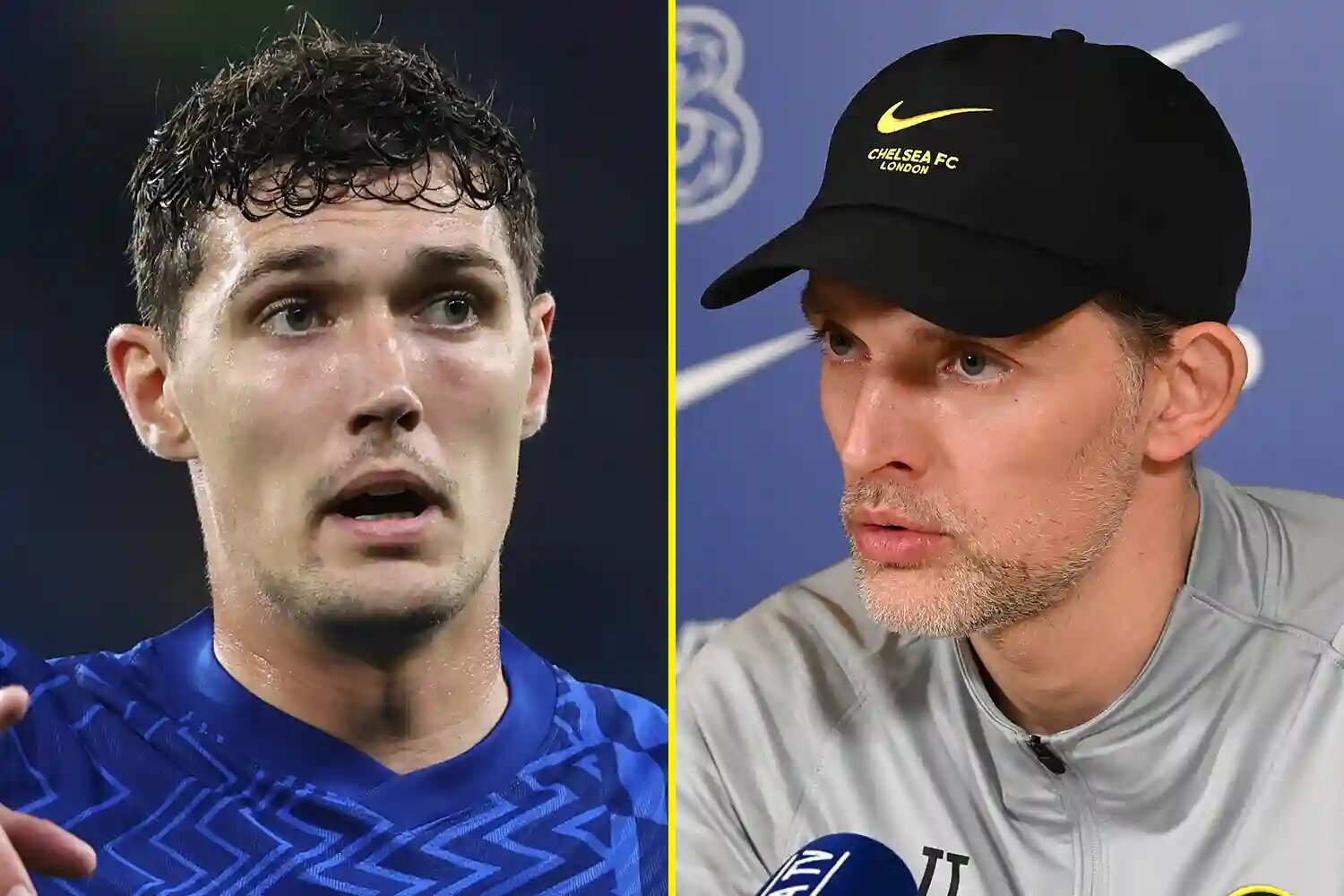 thomas tuchel implique andreas christensen est en train de s abstenir en raison d un contrat de chelsea stand off alors que blues boss dit au centre de marcher sur la conversation