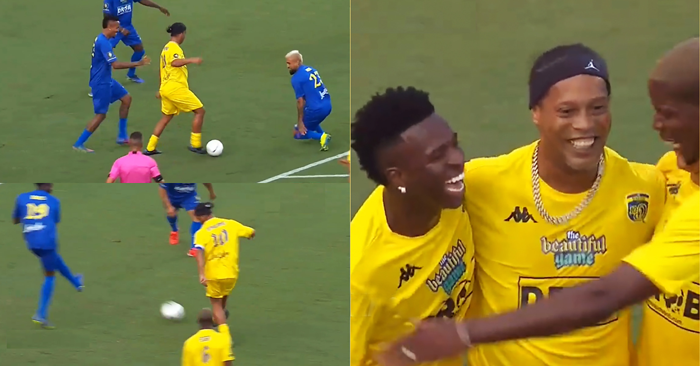 Vinicius rend hommage à Ronaldinho, la vidéo devient virale