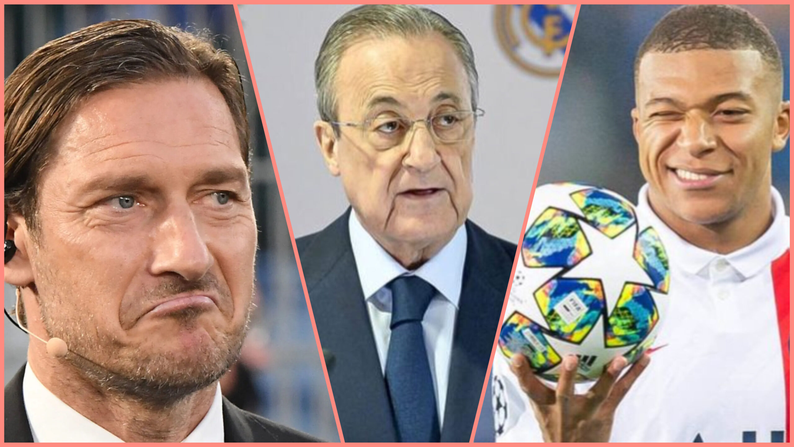 Totti répond à Florentino Perez au sujet de Mbappé