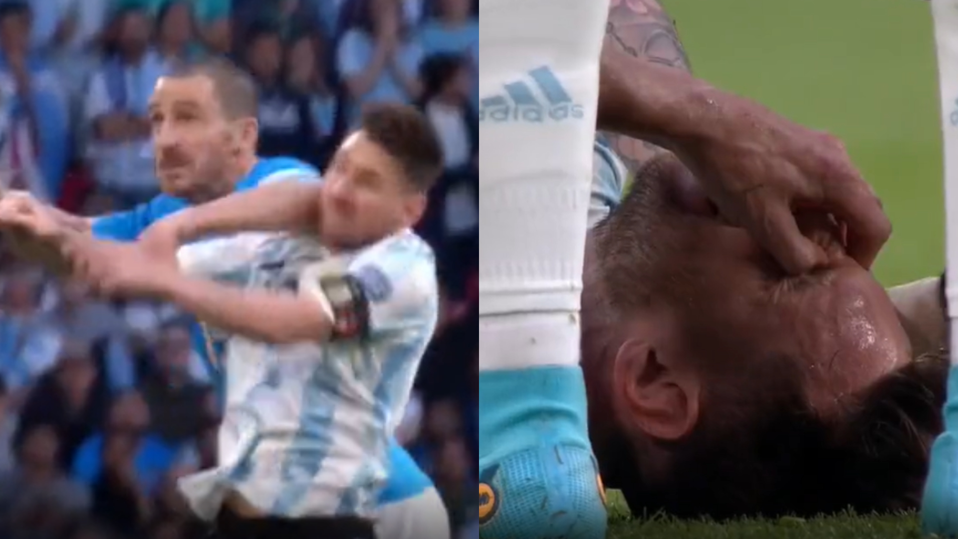 VIDEO : Le geste horrible de Bonucci sur Messi provoque la colère des fans