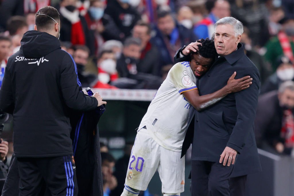 Carlo Ancelotti and Vinicius Junior