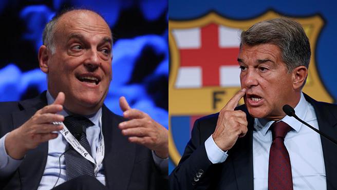 « Je lui demande de… », le tacle sévère de Laporta à Javier Tebas