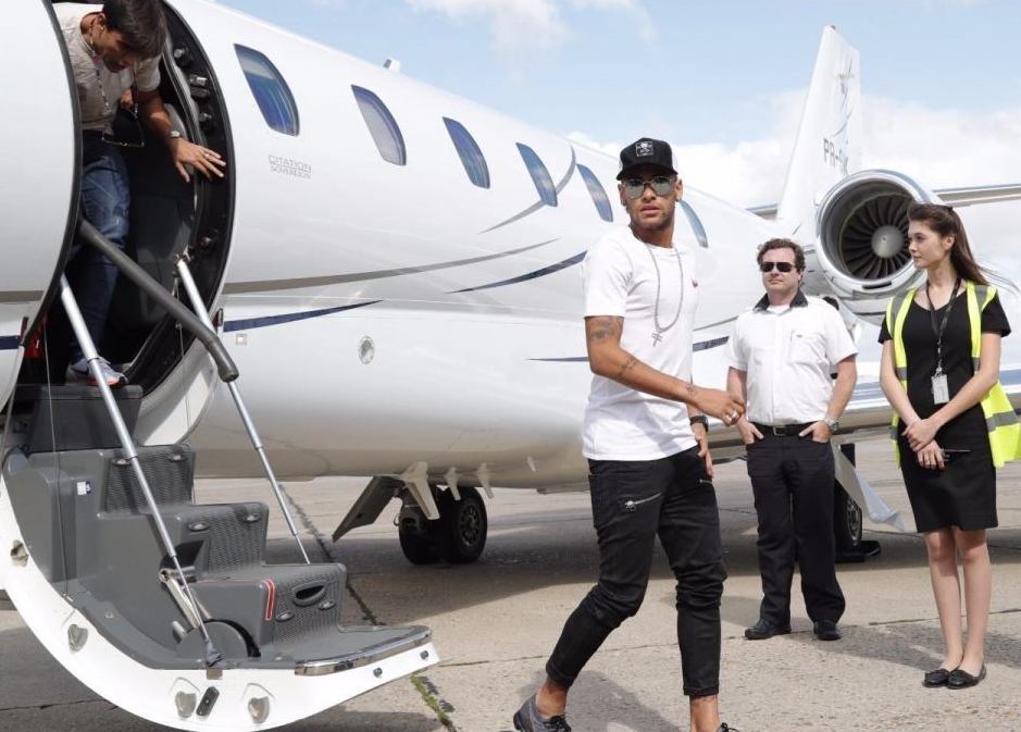 Neymar Private Jet