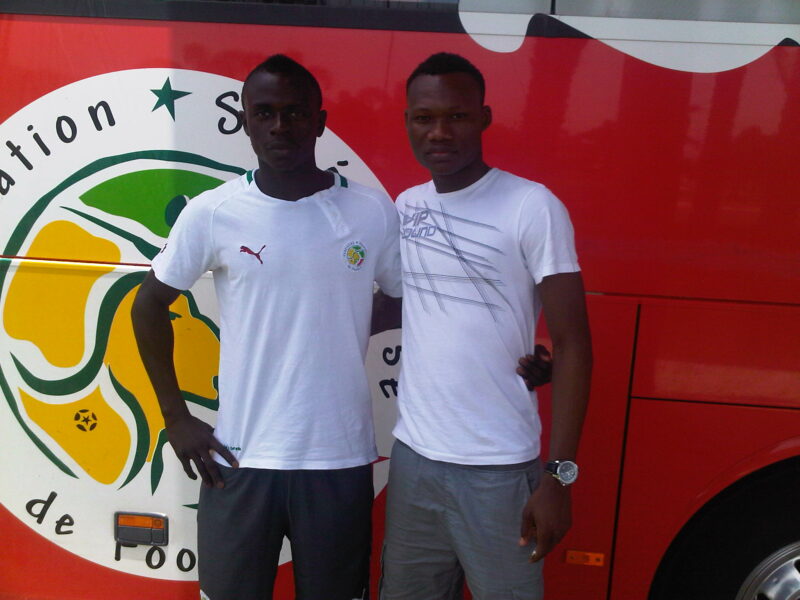 Sadio Mané et Désiré Azankpo à Génération Foot