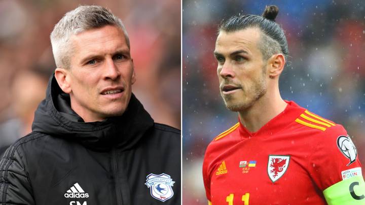 Gareth Bale visite le terrain d’entraînement de Cardiff City et s’entretient avec le manager Steve Morison