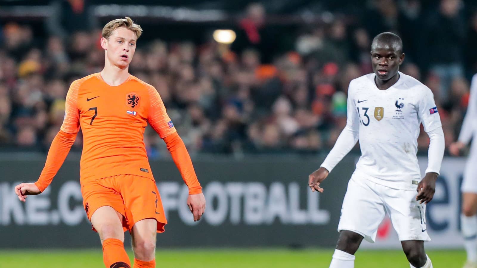 netherlands midfielder frenkie de jong france chelsea midfielder ngolo kante