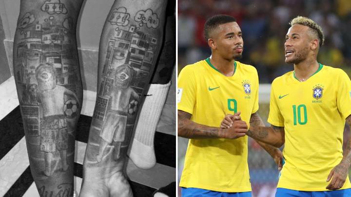 L’histoire derrière les tatouages assortis de Neymar et Gabriel Jesus
