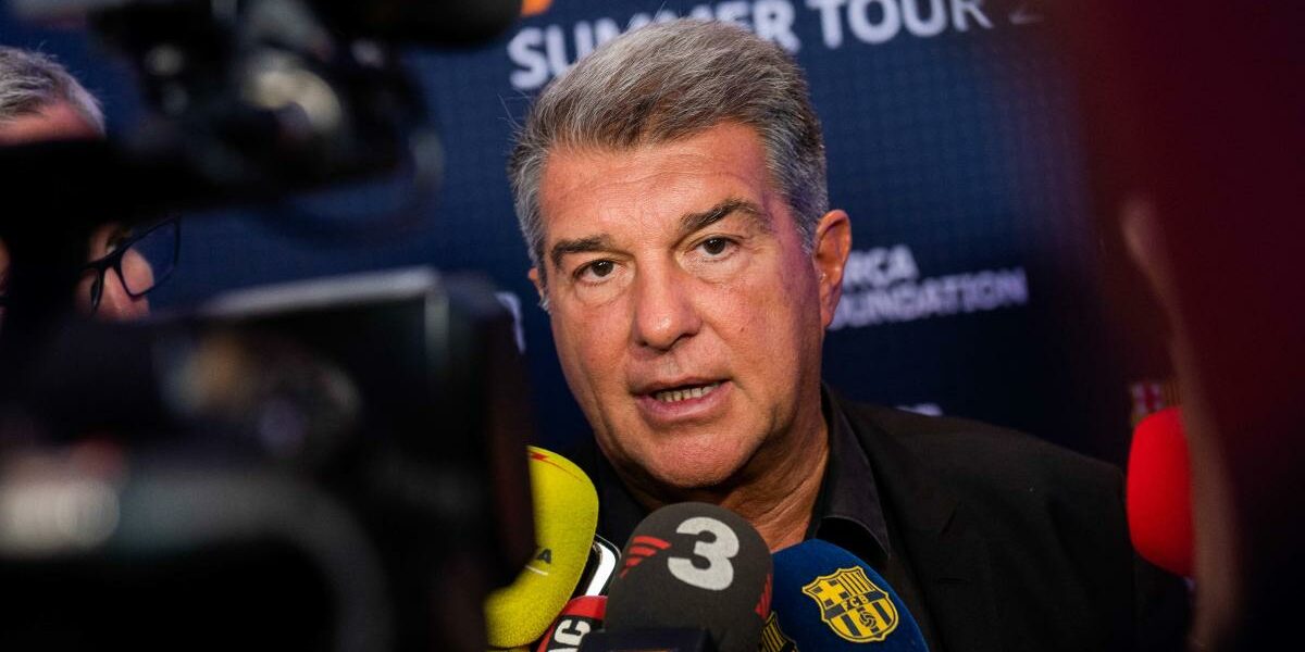 1200 L fc barcelone laporta confiant sur l enregistrement des recrues