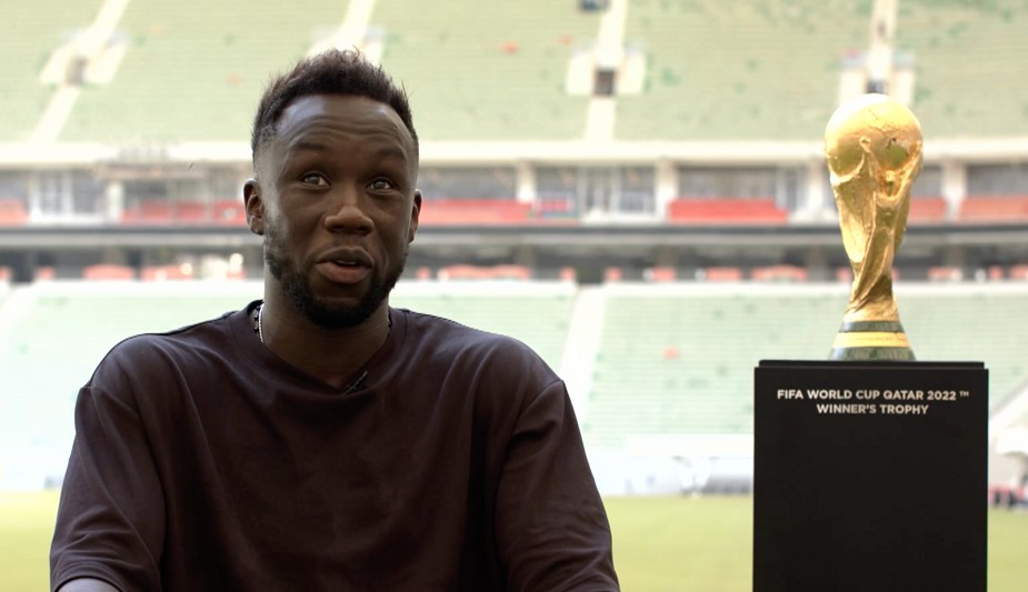 Bacary Sagna with FIFA World Cup