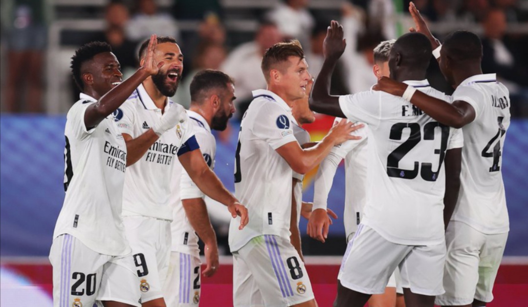 Le Real Madrid se défait de Francfort et s’offre sa 5e Supercoupe d’Europe
