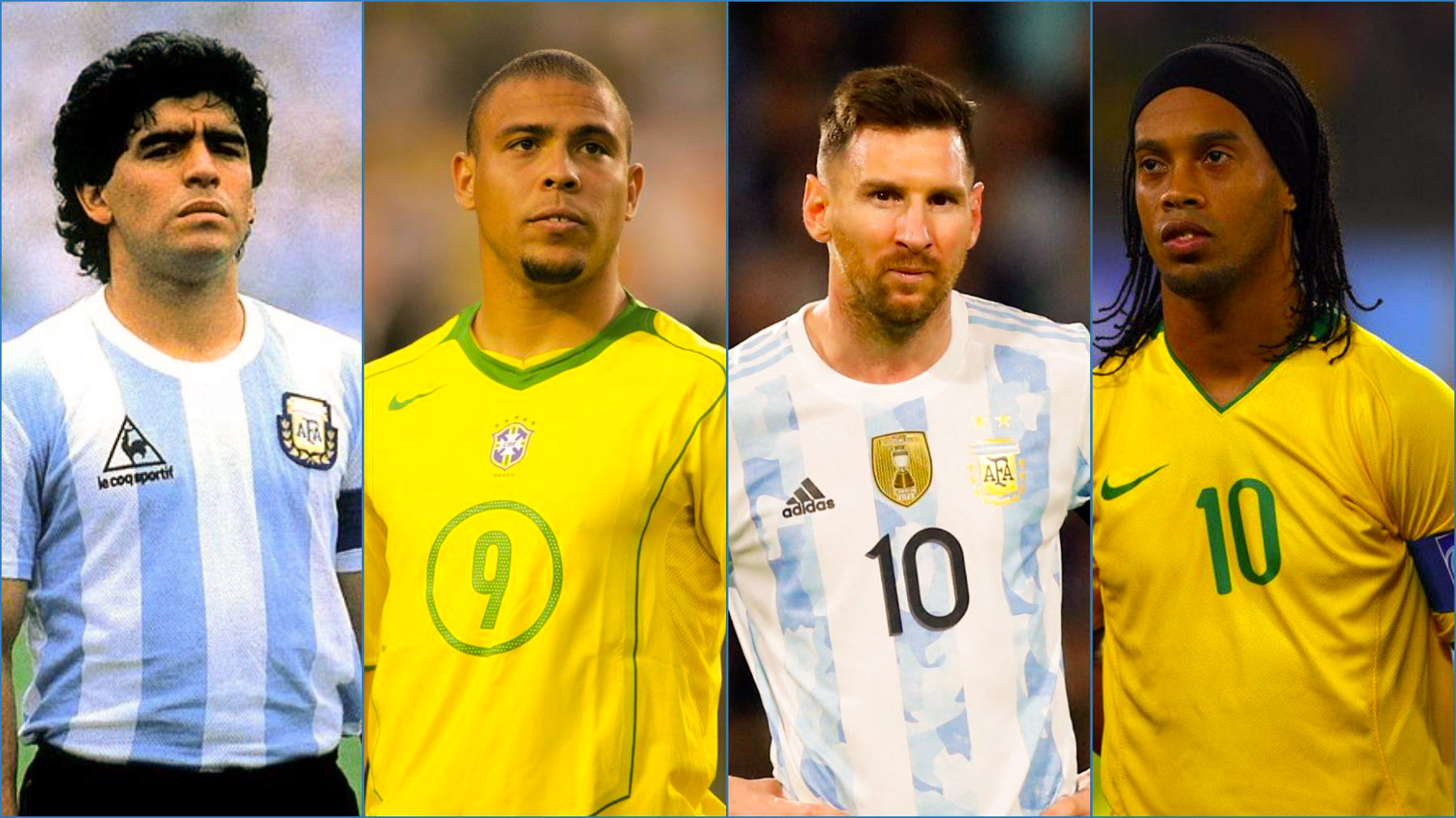 Ronaldinho 6è, Pelé 3è, Messi…Le classement des meilleurs Sud-Américains de l’histoire