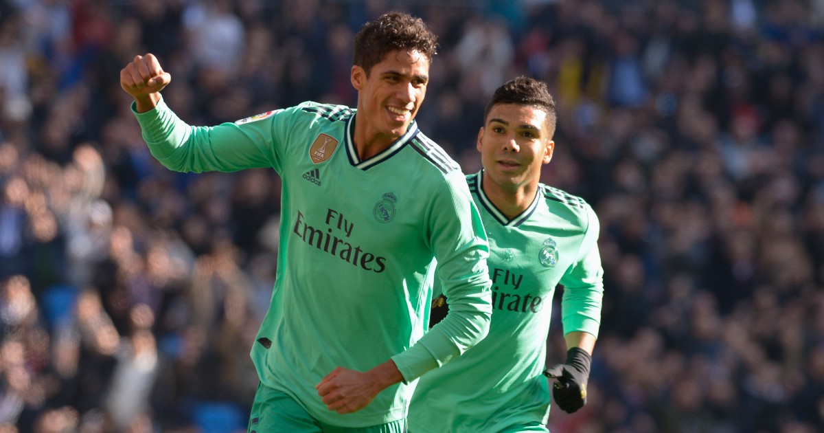 Raphael Varane Casemiro Real Madrid