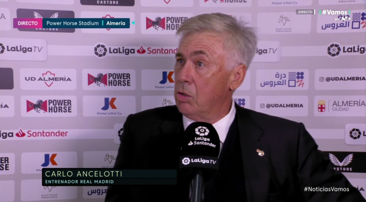captura de pantalla de entrevista a carlo ancelotti captura movistar