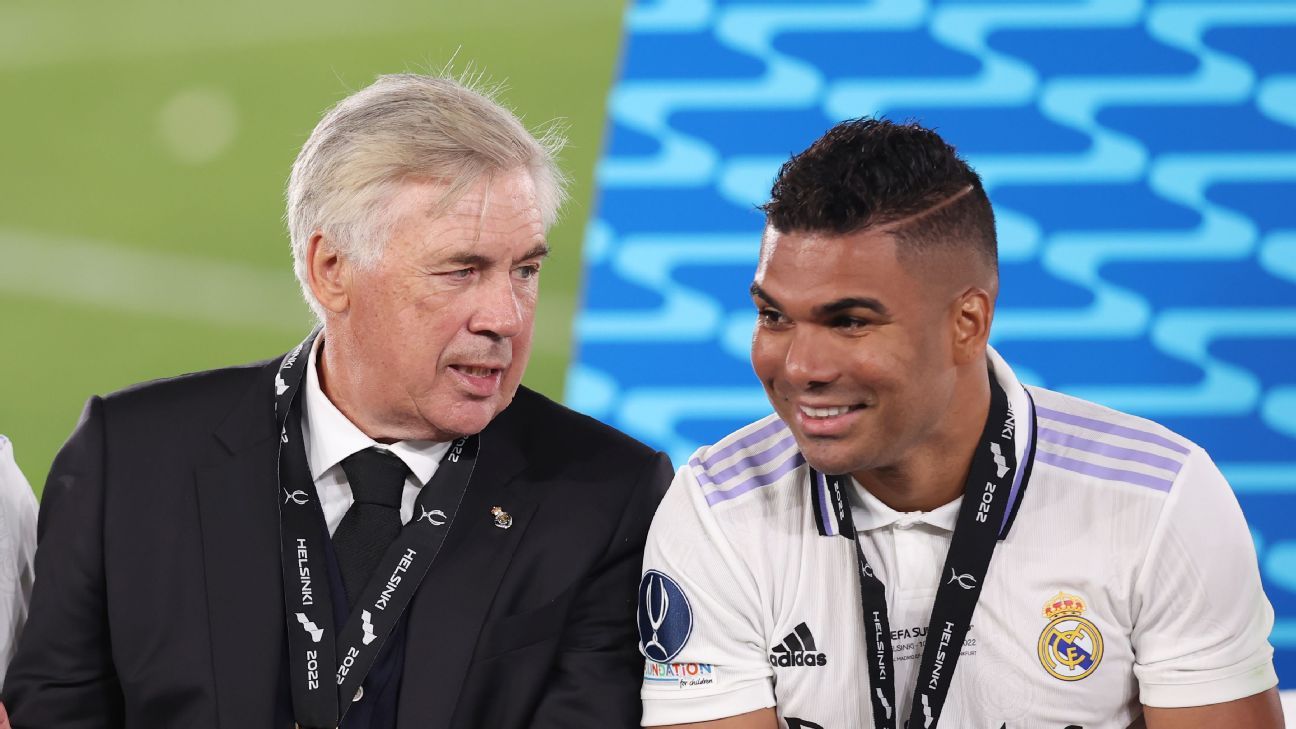 Le message de Carlo Ancelotti à Casemiro pour son premier match à Man Utd