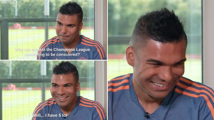 Casemiro demande pourquoi il a renoncé à la Ligue des champions pour signer à Man United.